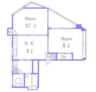 東京都豊島区北大塚３丁目 賃貸マンション 2DK