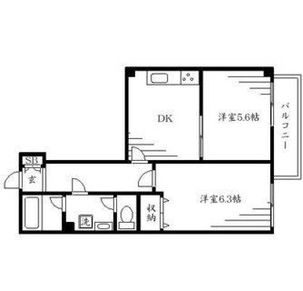 東京都豊島区北大塚３丁目 賃貸マンション 2DK