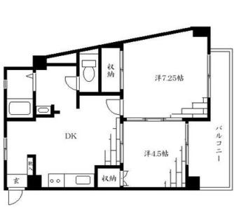 東京都豊島区北大塚２丁目 賃貸マンション 2DK